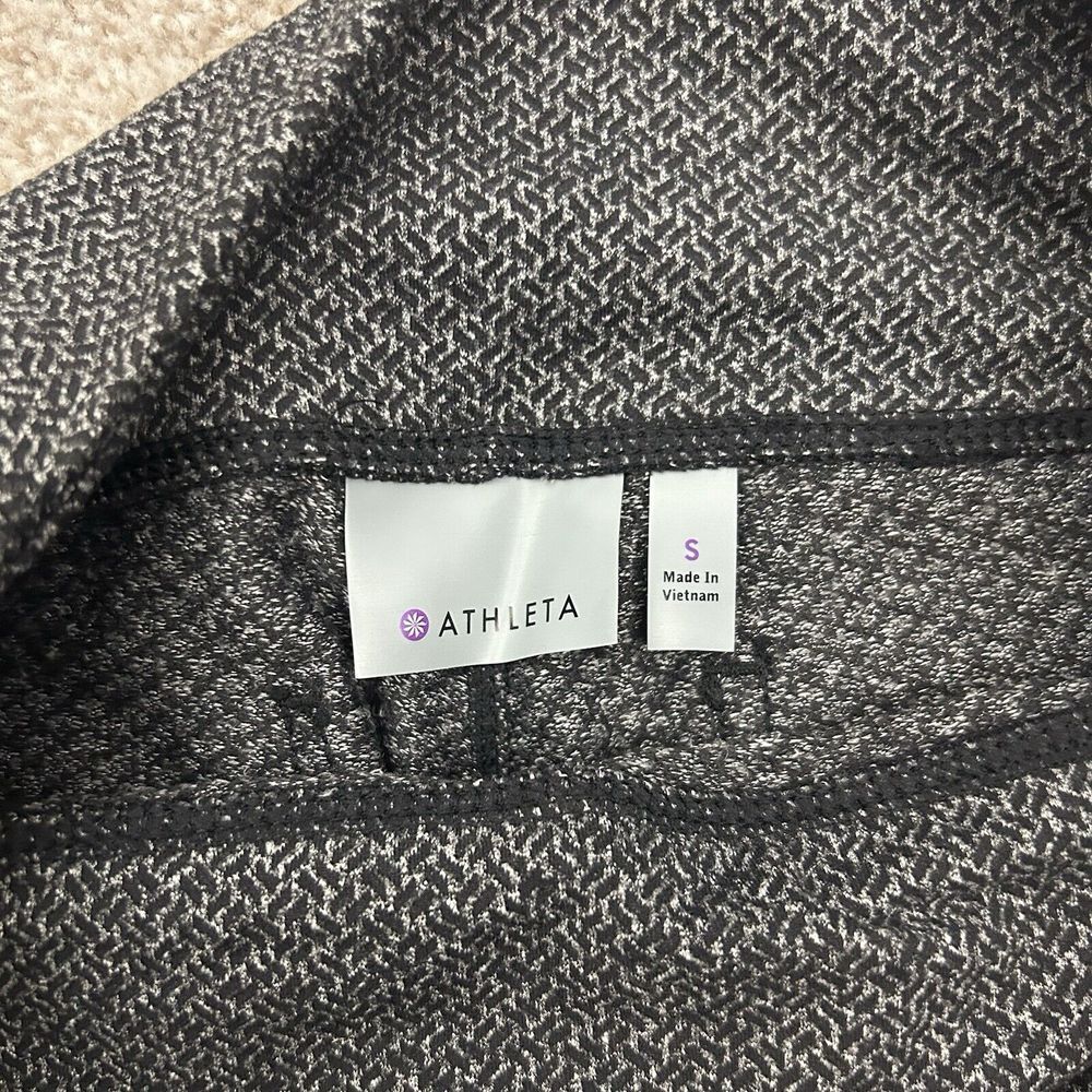 Athleta Women's Pants Leggings Size Small Gray Nylon Spandex Pockets - Picture 4 of 10